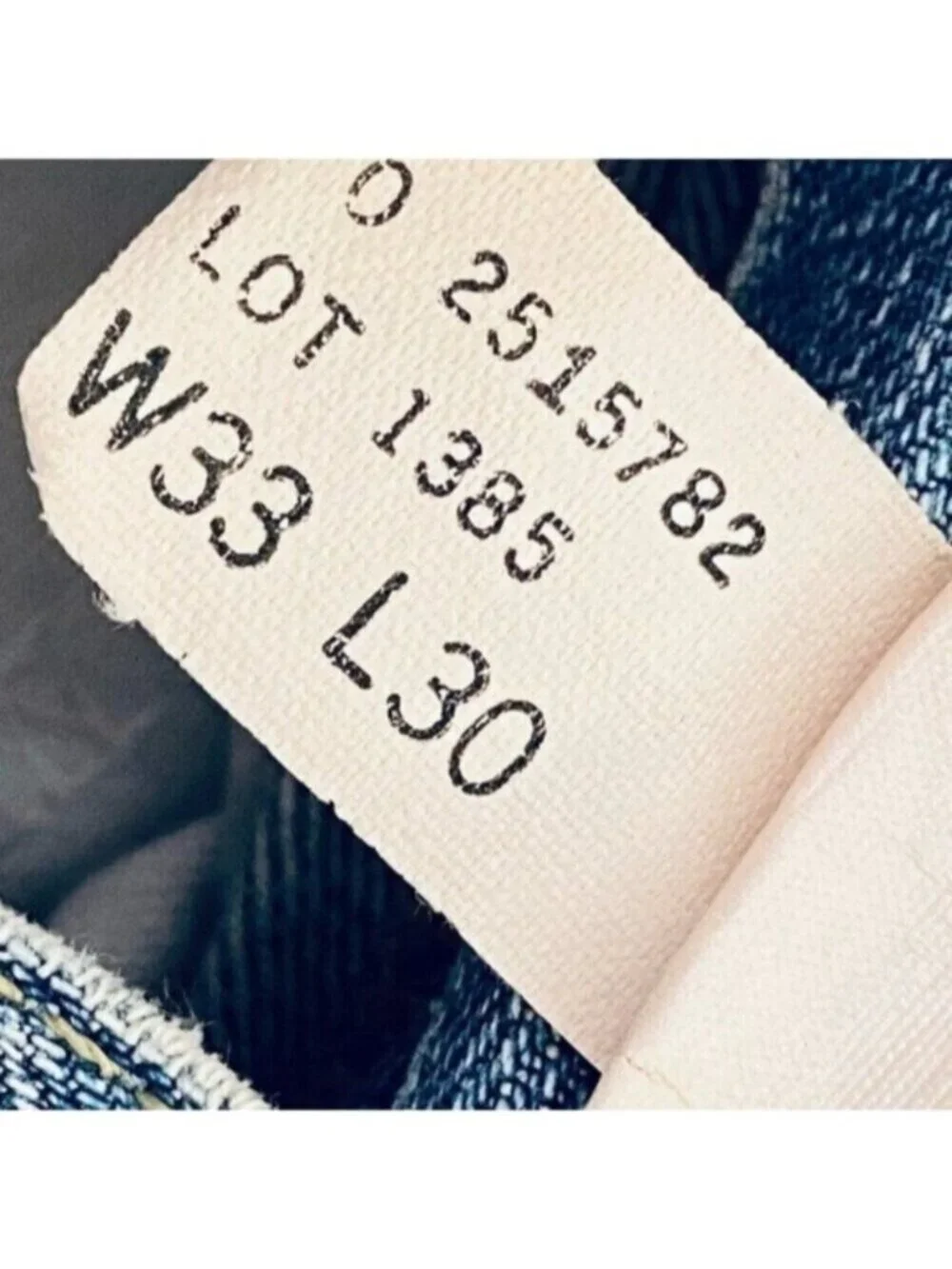 J. Crew Jeans Mens 33 x 30 Blue Cotton Straight Leg Zip Fly Canada Denim 90s VTG